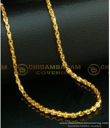 CHN109-LG- 30 Inches One Gram Gold Plated Anjali Cutting Model Gold Chain Design Daily Wear with Guarantee Chain Online