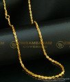 CHN109-LG- 30 Inches One Gram Gold Plated Anjali Cutting Model Gold Chain Design Daily Wear with Guarantee Chain Online