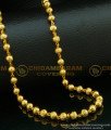 CHN122 - Traditional Light Weight Gold Balls C Cutting Gold Plated South Indian Chain Design Online