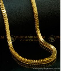 CHN126-XLG - 36 Inches Long New Arrival Unique Gold Chain Design One Gram Gold Plated Long Chain For Ladies