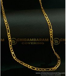 CHN144-LG- 30 Inches Long One Gram Gold Plated Sachin Tendulkar Chain Gold Design Long Guarantee Chain