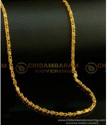CHN145 - Light Weight Daily Wear Chain For Women Guarantee Gold Plated Jewelry India