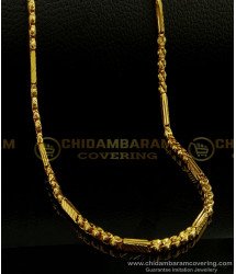 CHN157 - One Gram Gold Plated Thin Jayanthi Katta Kumil Box Chain Daily Wear with Guarantee Chain Online