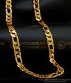 CHN174-XLG - 36 Inch Long Heavy Thick Sachin Tendulkar Chain Pure Gold Plated Daily Wear Long Chain for Men
