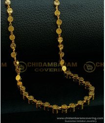 CHN183 - One Gram Gold Plated New Designer Covering Chain Round Dot Long Chain for Ladies