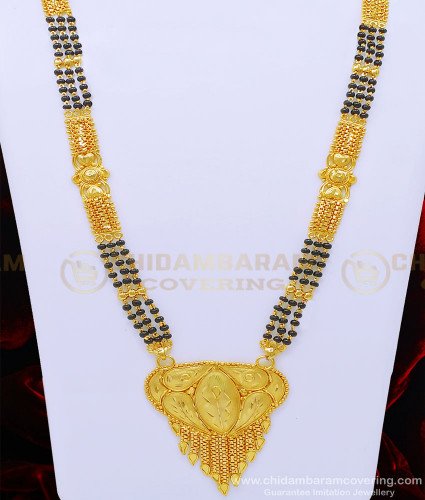 CHN202 - 36 Inches Latest Long Mangalsutra Design Gold Forming of Waman Hari Pethe 