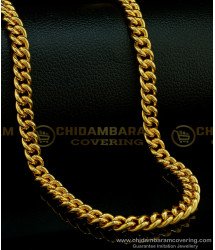 CHN212-LG - 30 Inches Buy Gold Plated Chain for Men Gold Look Guaranteed Long Chain Online
