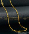 CHN045-LG - 30 Inches Long Gold Balls Gold Plated South Indian Chain Design Online