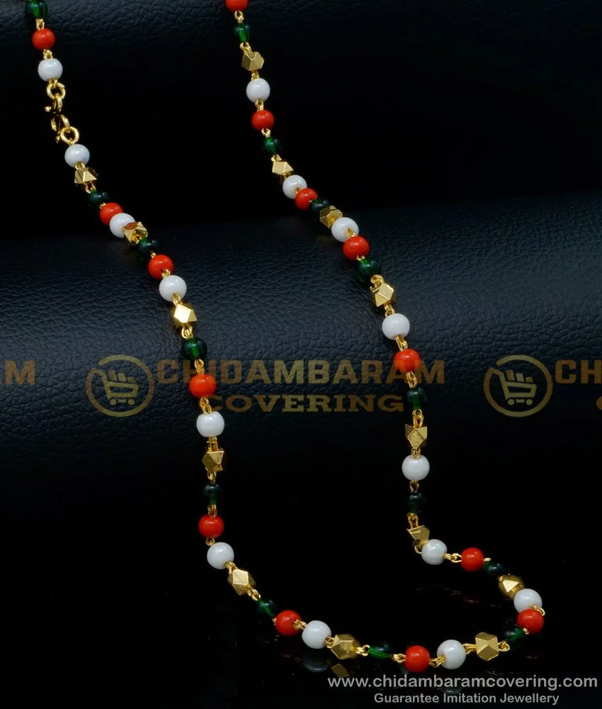 black white sparkle chemical beads necklace - urban junky's collections of  jewellery