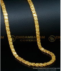 CHN264-LG - 30 Inches Latest Butterfly Design Gold Plated Chain with Guarantee