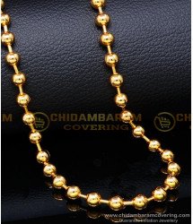 CHN280 - Gold Plated Chain with Guarantee Gold Balls Chain Design
