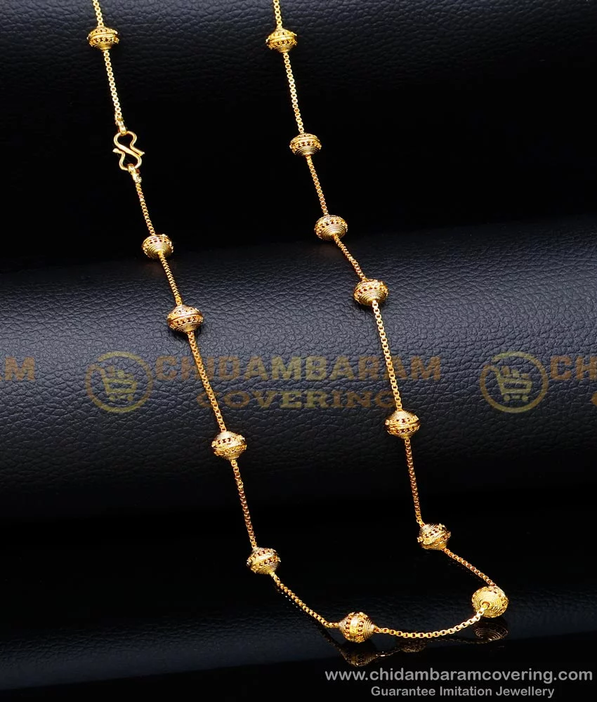 Gold Look Like Gold Ball Necklace - Arshis - Buy Traditional and Fashion  south India Jewels
