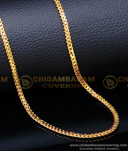 CHN284 - New Model Light Weight Thin Gold Plated Chain for Ladies
