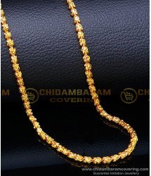 CHN288 - Gold Chain Design for Regular Use Gold Covering Chain Online