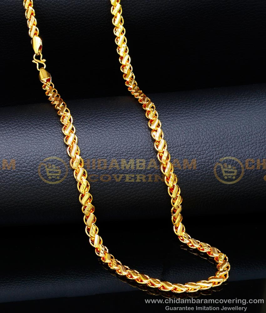 long chain designs for marriage, long chain designs, gold plated chain with guarantee, 10 gram gold chain designs for mens, 2 gram gold plated chain, gold covering chain with price