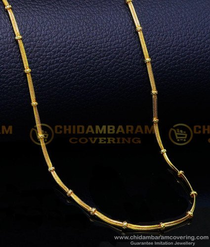 CHN296 - Light Weight Thin Daily Use Simple Gold Chain Design