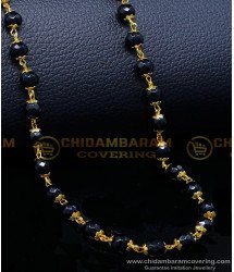 CHN307 - First Quality Gold Black Beads Chain Models for Women