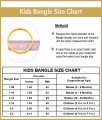 KBL025 - 1.14 Size Flower Design Kids Bangles Gold Plated Jewellery with Guarantee 