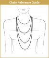 SCHN206 - 18 Inches Chain with Unique Plain Gold Casting Pendant Buy Imitation Jewellery