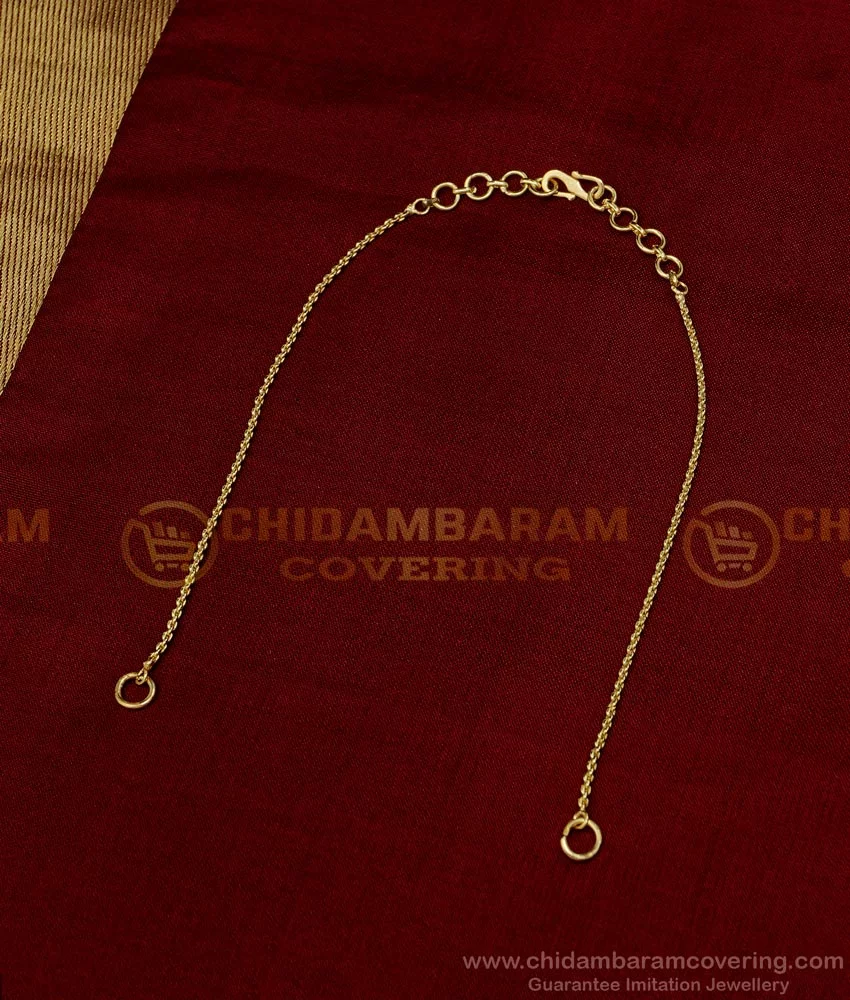 18kt & 22kt Diamond Necklace Back Chains – Sarafa Bazar India