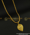 DCHN112 - New Daily Wear Guaranteed Gold Covering Chain with Leaf Design Dollar Chain for Women