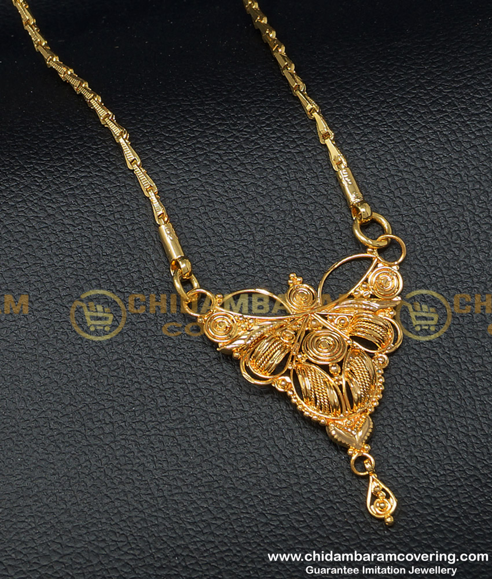 Buy Traditional Daily Wear Guaranteed Gold Covering Chain with Design ...