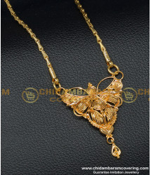 DCHN128 - Traditional Daily Wear Guaranteed Gold Covering Chain with Design Dollar Chain for Ladies