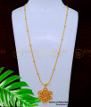 Latest Light Weight Daily Wear Stone Dollar Chain for Ladies