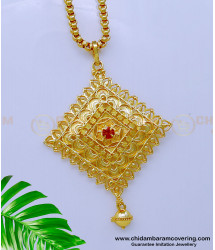 DCHN222 - Modern Gold Pendant Designs with Long Chain for Female