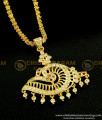 DLR079 - Traditional Five Metal Impon Jewelry Sangu Design Stone Dollar with Chain Buy Online