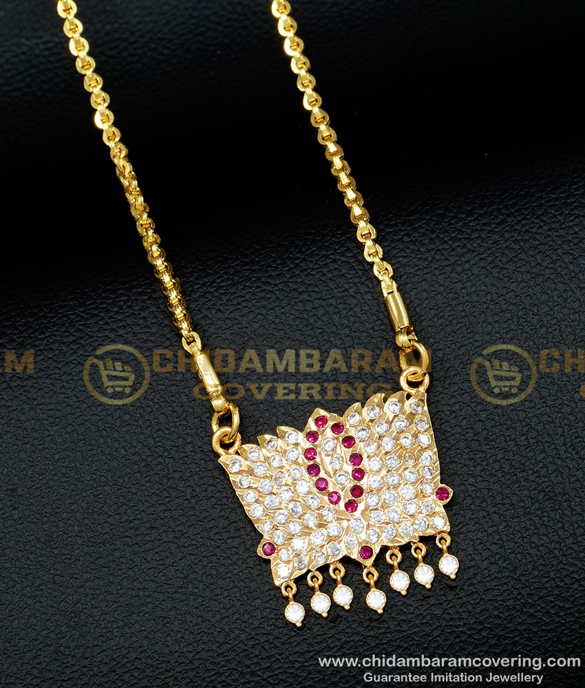 gold plated impon jewellery, impon dollar chain, 