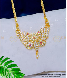 DLR132 - Beautiful Design High Quality Getti Stone Dollar with Chain Impon Jewellery