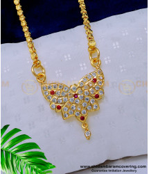 DLR160 - Traditional Impon Simple Daily Use Gold Design Dollar Chain for Ladies