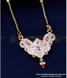 DLR218 - Latest Daily Use Impon Pendant Gold Plated Long Chain Online