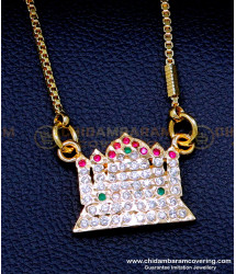 DLR233 - Latest Impon Stone Dollar with Daily Use Long Chain for Women