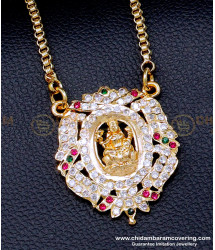 DLR253 - First Quality Impon Jewellery Stone Lakshmi Dollar Chain