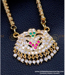 DLR255 - Attractive Impon Pendant Chain Gold Plated Jewellery