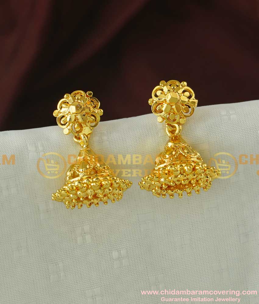 ERG060 - Traditional South Indian Jimiki Earrings Design for Womens Online
