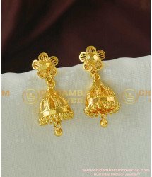ERG061 - Gold Plated Jhumkas South Indian Style Fashion Jewellery Buy Online