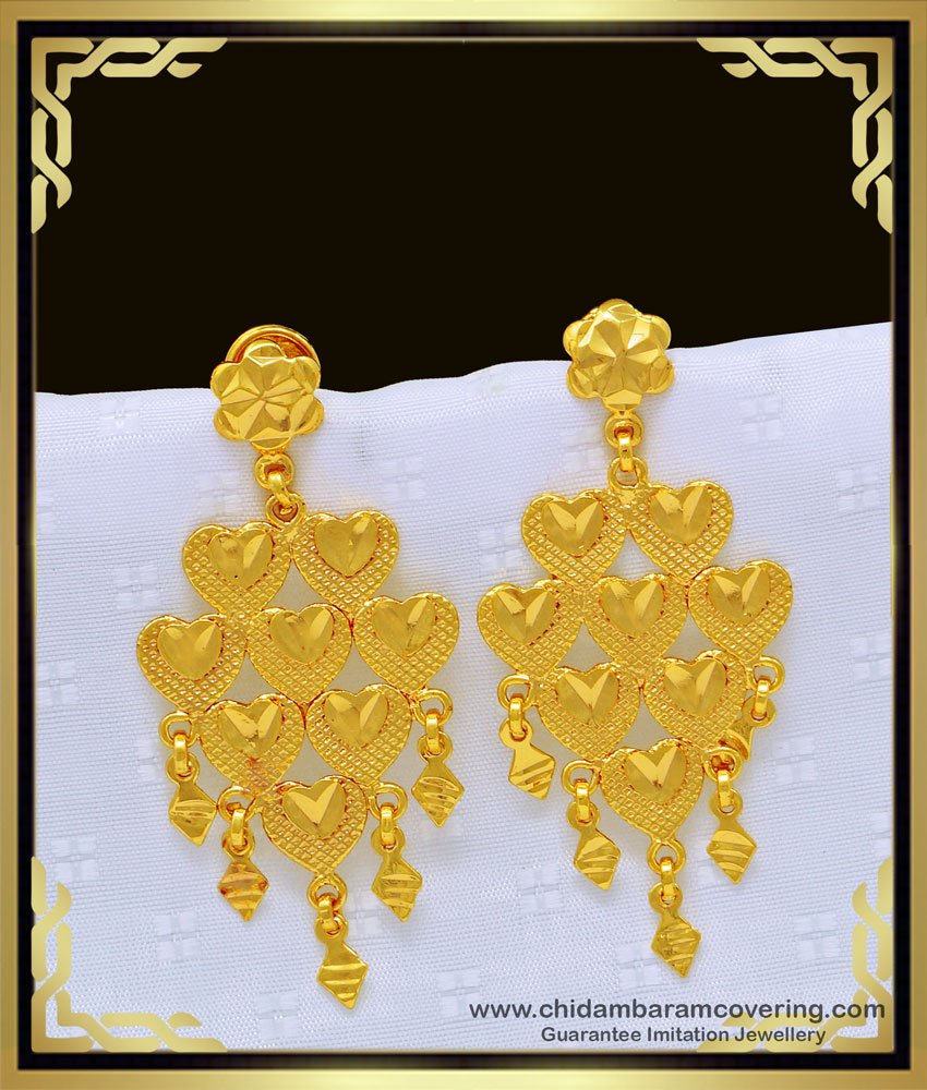 earrings design online, gold covering earrings, 