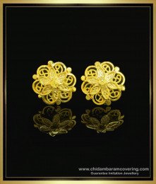 ERG1036 - New Flower Design Light Weight Daily Wear Imitation Earrings