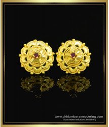 ERG1037 - Latest Flower Model Kerala Earring Daily Wear 1 Gram Gold Earrings