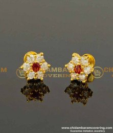 ERG109 - Sparkling American Diamond Seven Stone Studs for Women