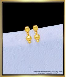ERG1093 - Cute Gold Design One Gram Gold Chidambaram Covering Small Earring for Baby Girl