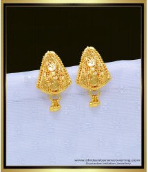 ERG1118 - Traditional Gold Design Daily Wear Guaranteed Gold Covering Earrings Online