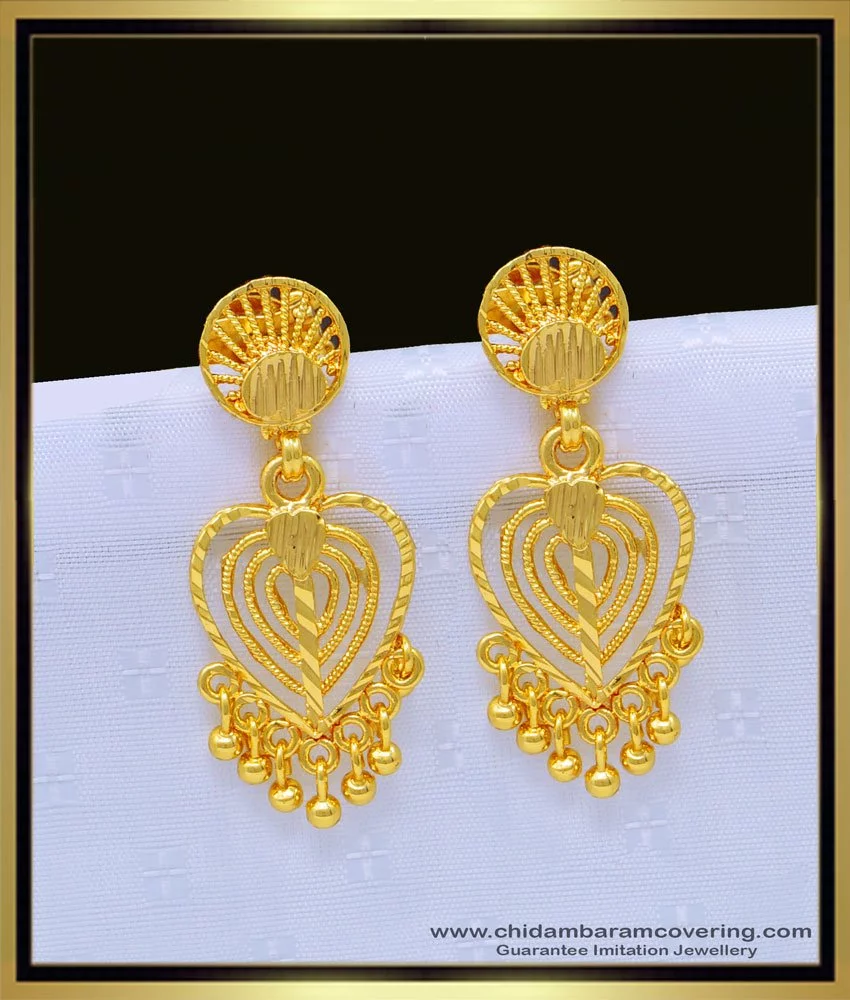 Beautiful light weight gold hoop earring - Simple Craft Idea-megaelearning.vn