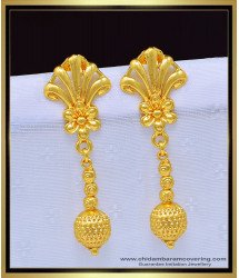 ERG1150 - New Fashion Gold Plated Gold Colour Daily Wear Earrings for Girls 