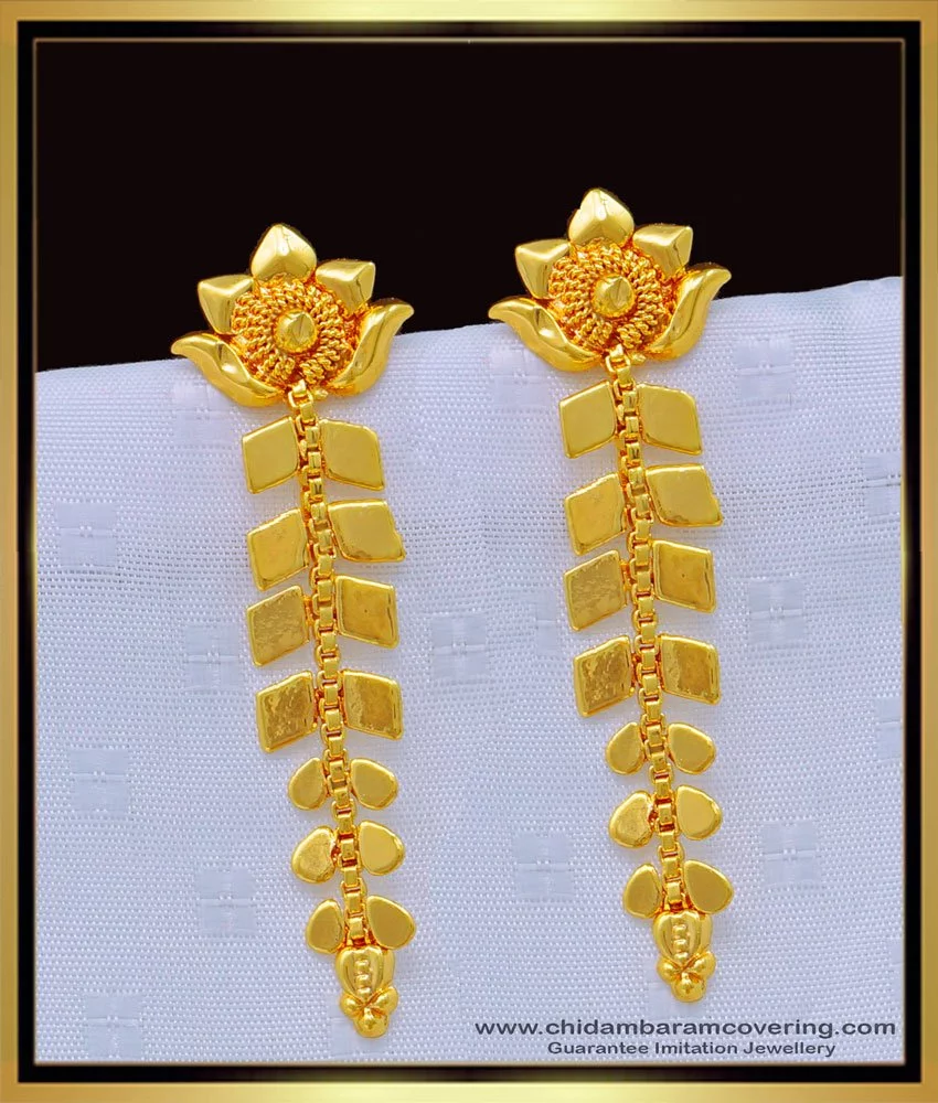 Partywear Gold EarringsManufacturer and Supplier In Chennai