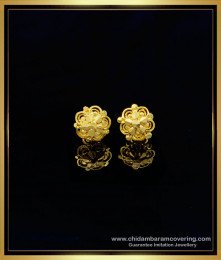ERG1180 - Beautiful Gold Plated Gold Design Daily Wear Earrings for Girls