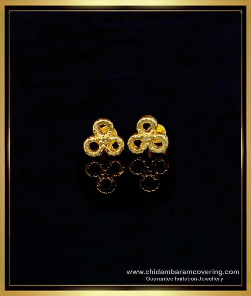 Two Gram Gold Stud Earring Forming Collection ER3296